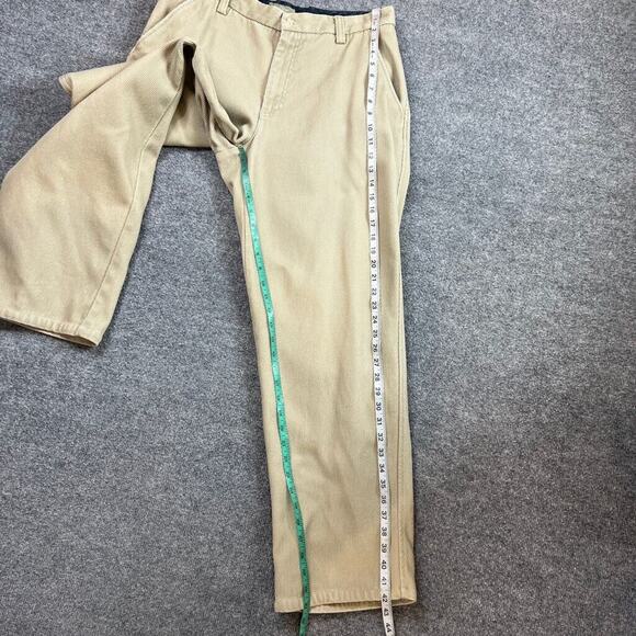 Vintage The Territory Ahead Pants Mens 34 Beige Cotton Flat Front Relaxed Fit - Picture 7 of 11